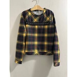 🔥FLASH SALE🔥 Liu Jo Tartan sweatshirt with appliqués girls size 16‎